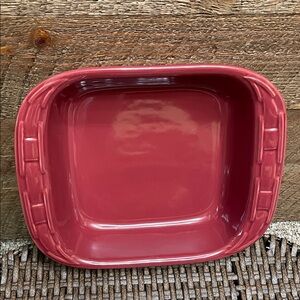 Longaberger Woven Traditions 8” Square Baker Pan Paprika DISCONTINUED PIECE